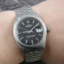 
                        ROLEX ロレックス デイトジャスト REF.1603 ブラック ミラー ダイヤル メンズ ヴィンテージ アンティーク:画像6
                  