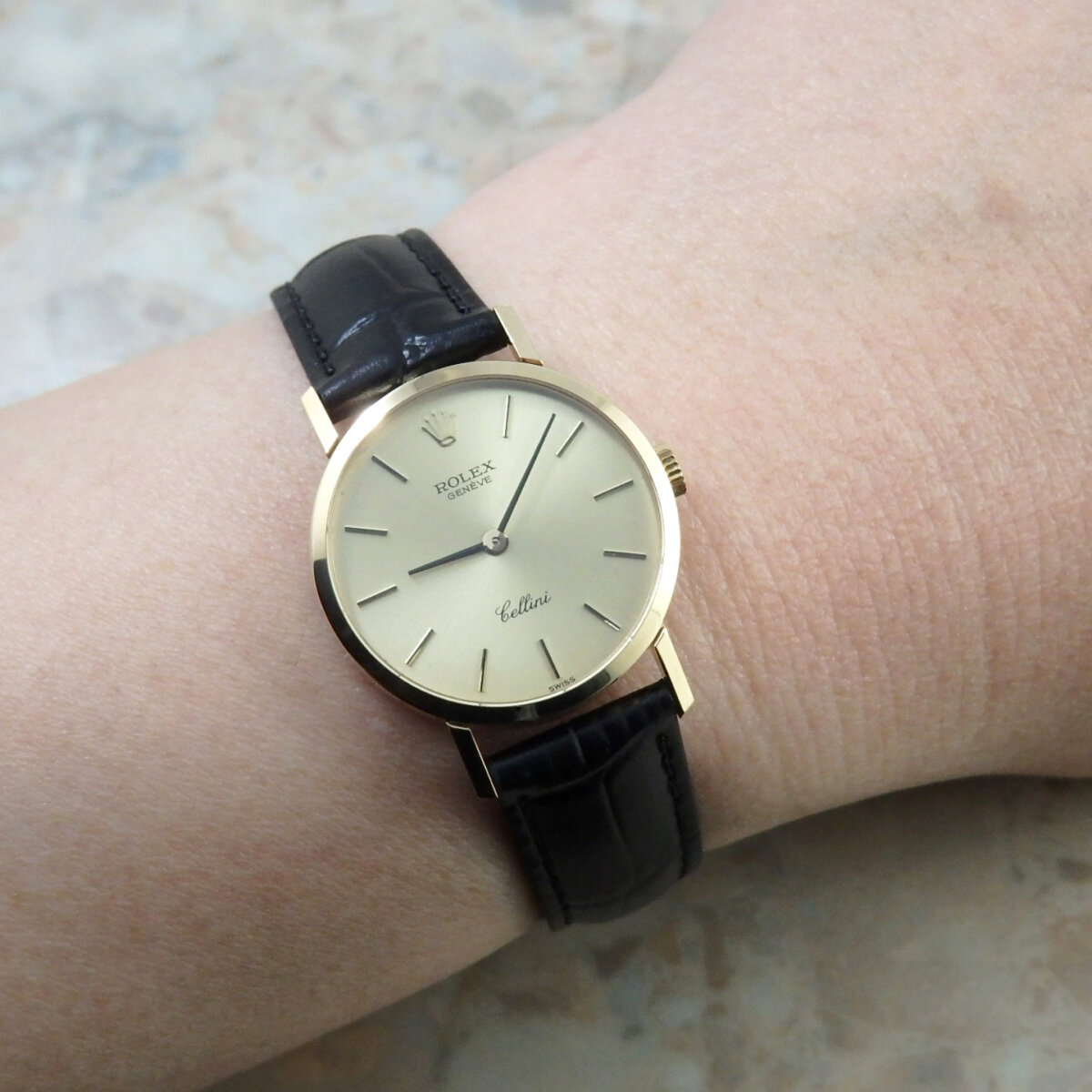 ロレックス チェリーニ レディース 18KYG金無垢 1974年製