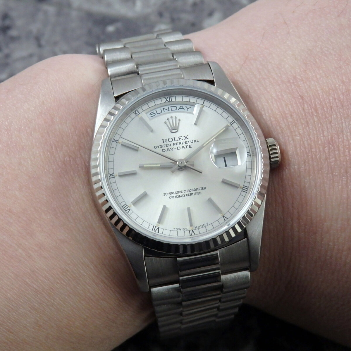 ロレックス デイデイト Ref.18239 18金無垢ホワイトゴールド 1993年製