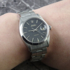 
                        ロレックス オイスターデイト ブラックギルトダイヤル Ref.6694 ヴィンテージ:画像6
                  