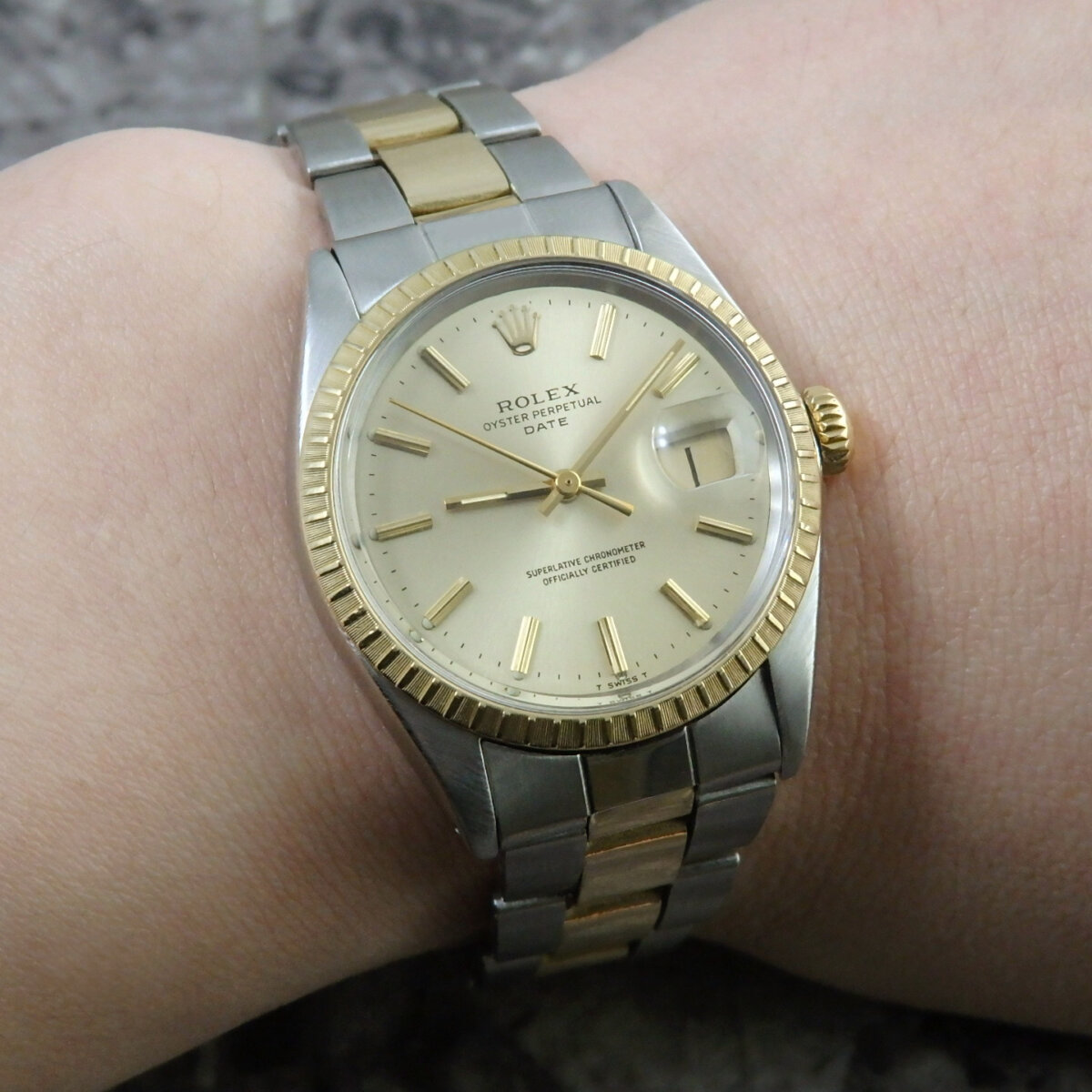 ROLEX オイスターパーペチュアルデイト コンビ Ref.1505