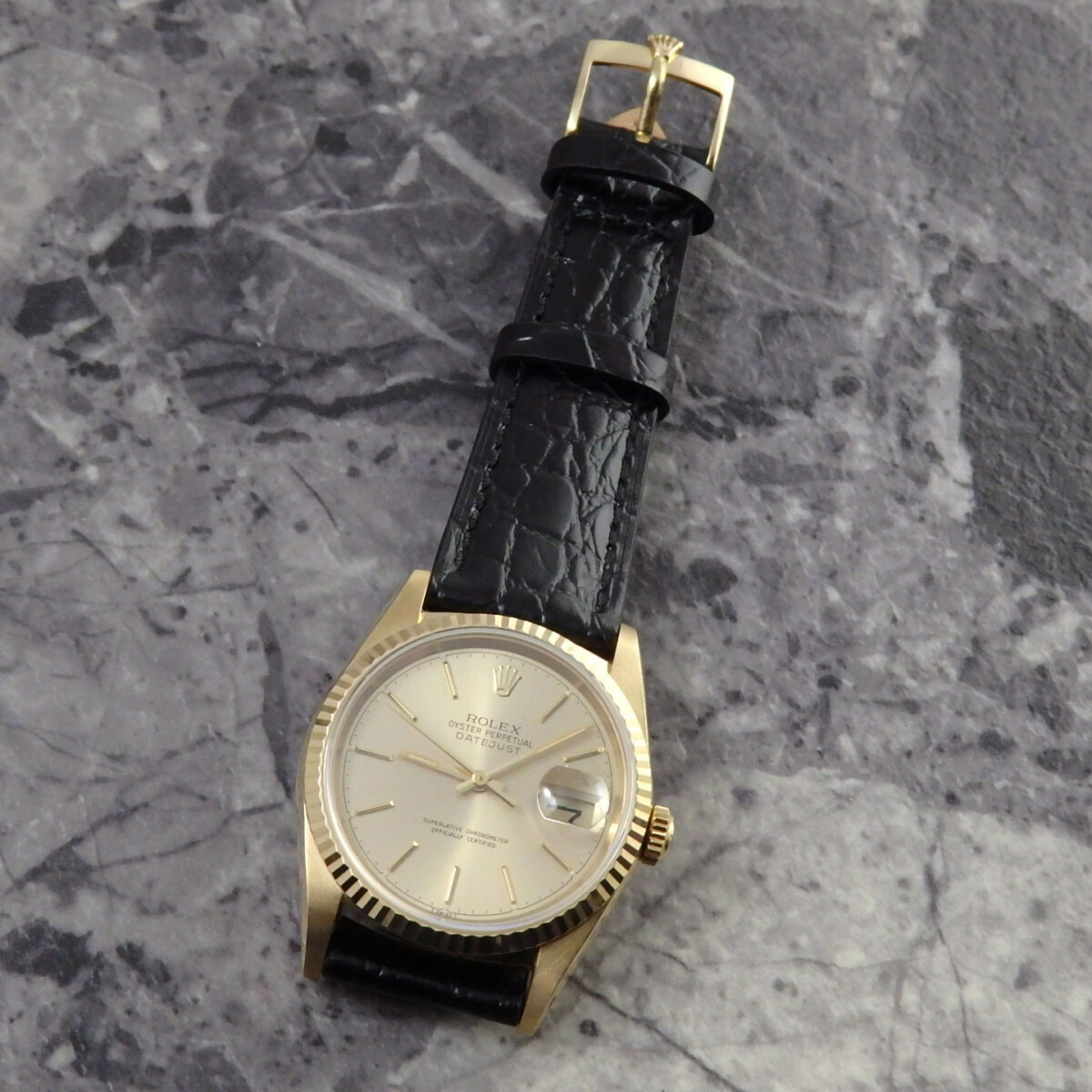 ロレックス デイトジャスト REF.16238 YG 希少 チャプターリング