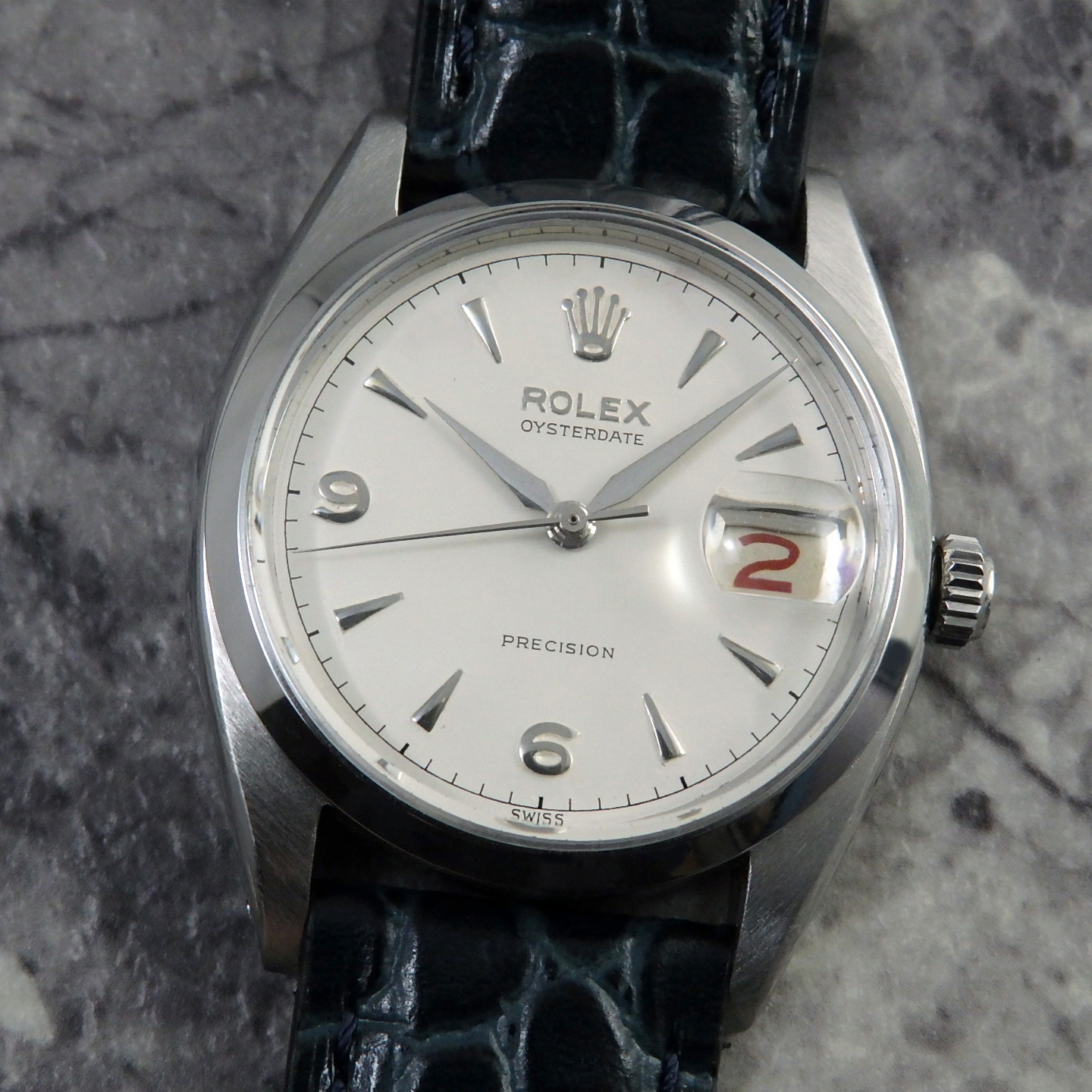 ROLEX オイスターデイト Ref.6494 赤黒カレンダー 手巻き ロレックス