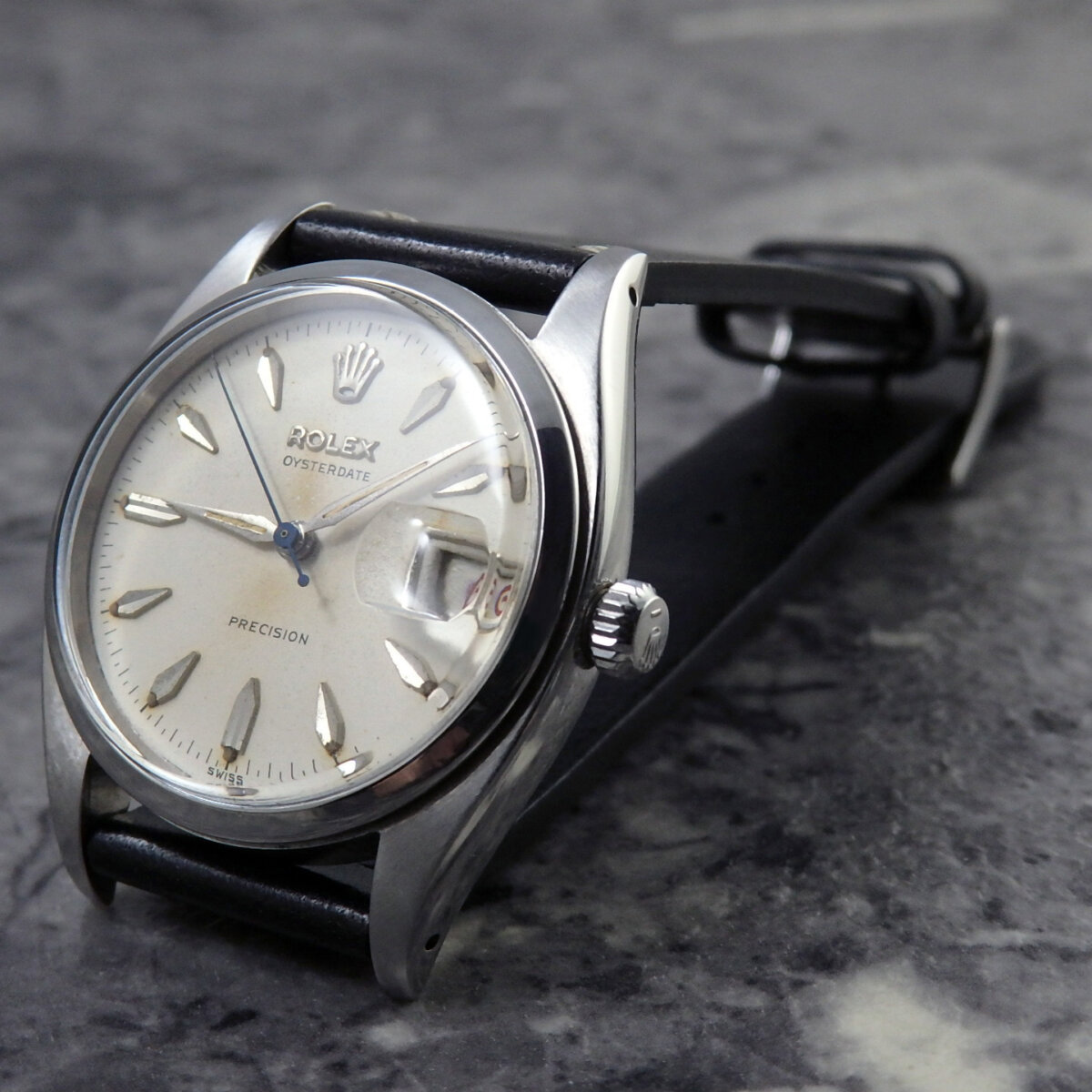 ロレックス オイスターデイト Ref.6494 赤黒カレンダー VINTAGE クサビ