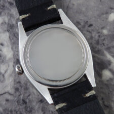 ロレックス オイスターデイト Ref.6494 赤黒カレンダー VINTAGE クサビ アルファハンド ブルースチール秒針:画像4