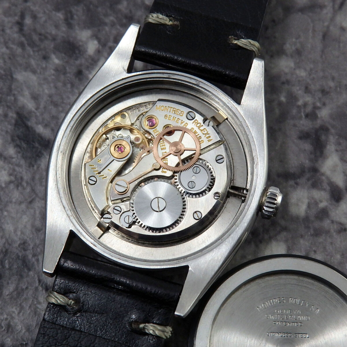 ロレックス オイスターデイト Ref.6494 赤黒カレンダー VINTAGE クサビ