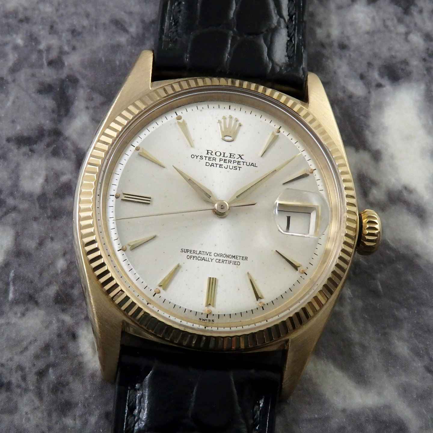 ROLEX デイトジャスト ヴィンテージウォッチ Ref.1601 YG 金無垢