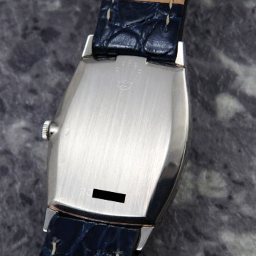 ロレックス チェリーニ トノー Ref.3807 ヴィンテージ 18金無垢 ホワイトゴールド 背面 ベルト