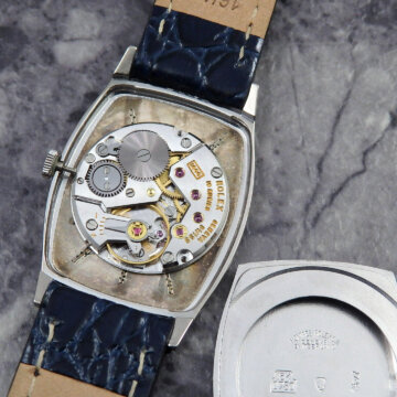 ロレックス チェリーニ トノー Ref.3807 ヴィンテージ 18金無垢 ホワイトゴールド ムーブメント