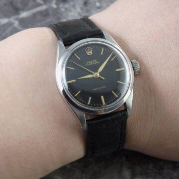 ロレックス OYSTER ROYAL Ref.6444 ブラック 試着イメージ
