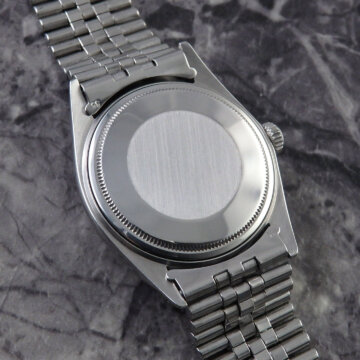 ロレックス デイトジャスト Ref.1601 ブラック 自動巻 ジュビリーブレス 背面