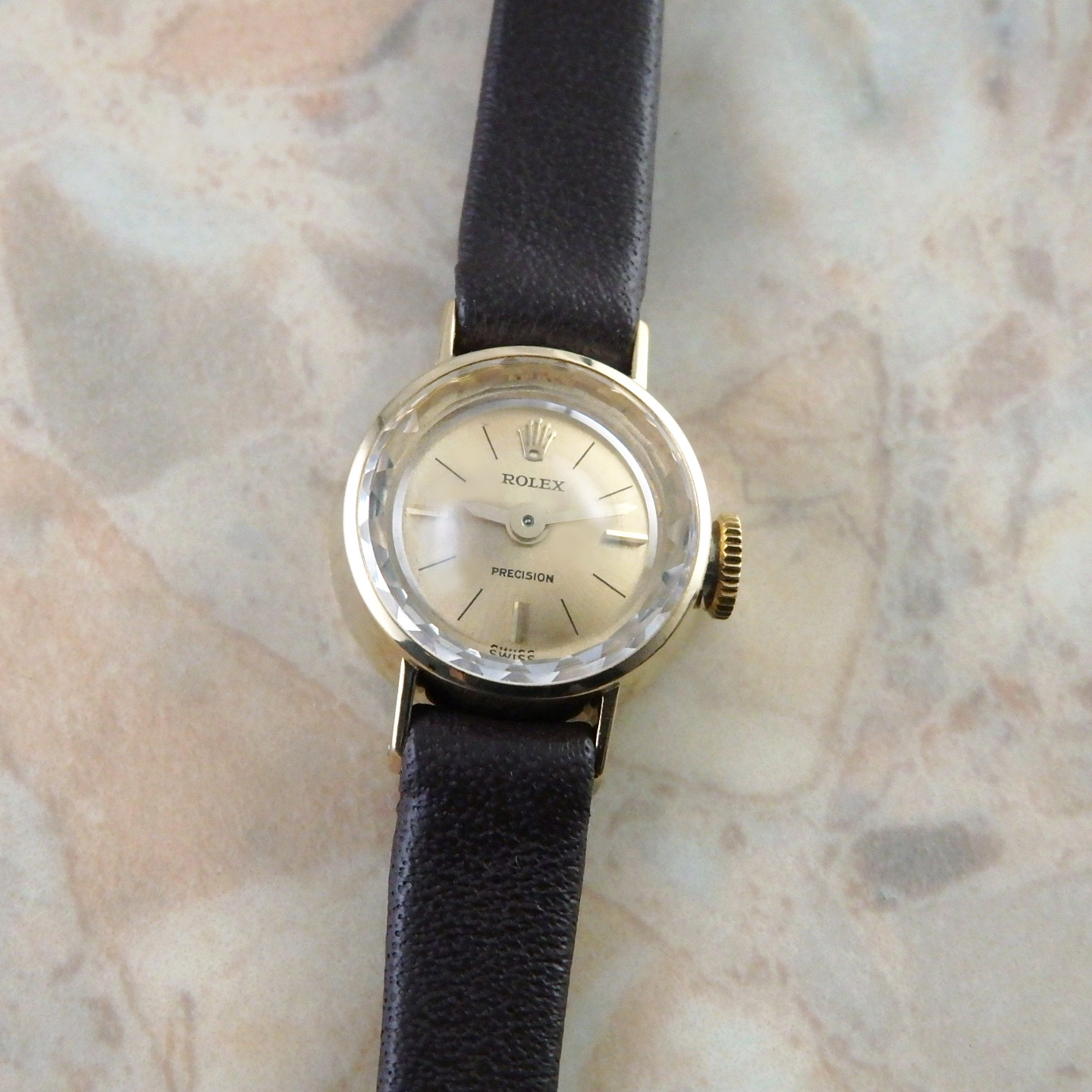 ロレックスアンティーク時計　レディース ROLEX レディース ヴィンテージ 18K Ref.2164 ロレックス 金無垢
