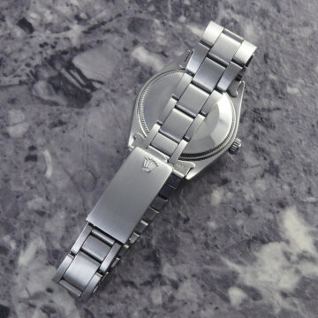 ロレックス エアキング シルバーダイヤル Ref.5500 自動巻 ノンデイト 背面 ベルト