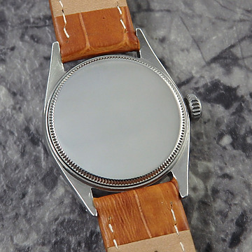ロレックス オイスター ロイヤル 希少 Herringbone Dial Ref.6444 1956年 背面 ベルト
