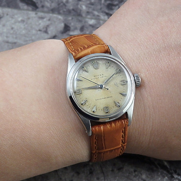 ロレックス オイスター ロイヤル 希少 Herringbone Dial Ref.6444 1956年 試着イメージ