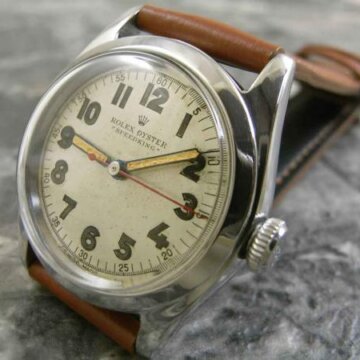 ロレックス スピードキング REF.4220 初期型 アラビア・ペンシルハンド 1945年 正面全体