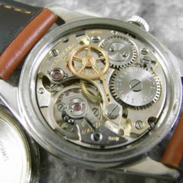 ロレックス スピードキング REF.4220 初期型 アラビア・ペンシルハンド 1945年 背面