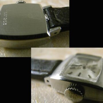 ロレックス レディース アンティーク 18KWG スクエア ホワイトゴールド 金無垢 背面