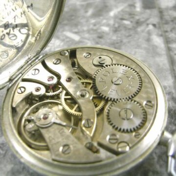 ロレックス・ROLEX 懐中時計 瀬戸文字盤・ポーセリン琺瑯 カテドラル針