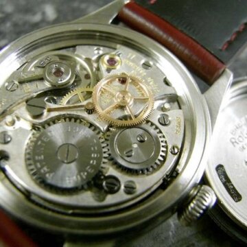 ロレックス スピードキング Ref.4220 初期型 アラビア・クサビインデックス 1945年 背面