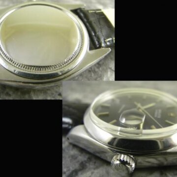 ロレックス オイスターデイト 6694 ブルーグレーメタリック 1968年 側面 リューズ