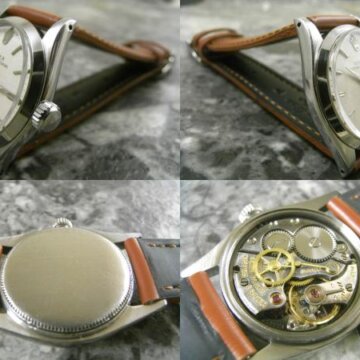 ロレックス オイスタースピードキング アルファハンド 1956年式 ディスコンモデル 側面 リューズ