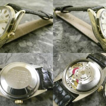 ロレックス・ROLEX 希少ホールマーク社銘 オイスターパーペチュアル 名機1570搭載 1972年 側面 リューズ