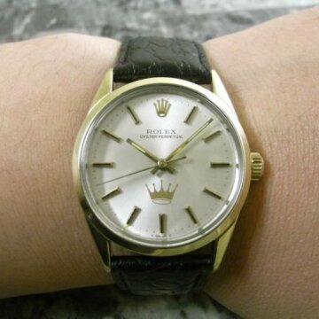 ロレックス・ROLEX 希少ホールマーク社銘 オイスターパーペチュアル 名機1570搭載 1972年 背面