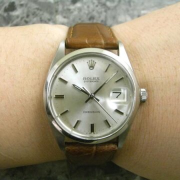 ROLEX/ロレックスオイスターデイト 6694  シルバーダイヤル 背面