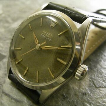 ロレックス オイスタースピードキング アルファハンド トロピカル ダイアル 1964年式 ディスコンモデル 正面全体