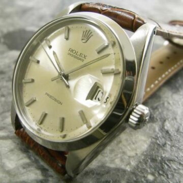 ROLEX・ロレックス オイスターデイト 6694 シルバーダイヤル 正面全体