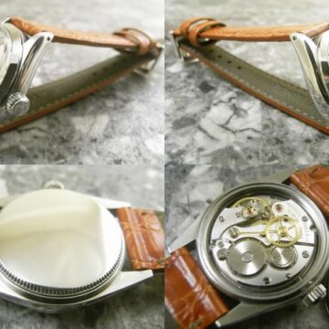 ロレックス・ROLEX オイスターデイト 6466 ボーイズ 側面 リューズ
