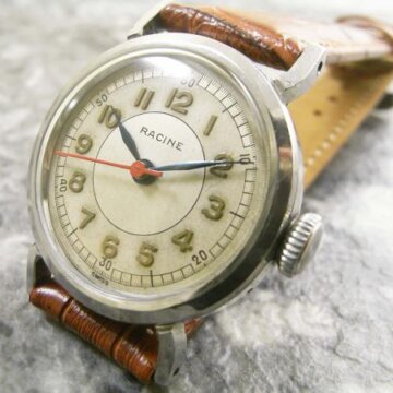 GALLET・ギャレット/RACINE・ラシーン ラウンド アンティーク ２重ケース センターセコンドモデル 手巻き 正面全体