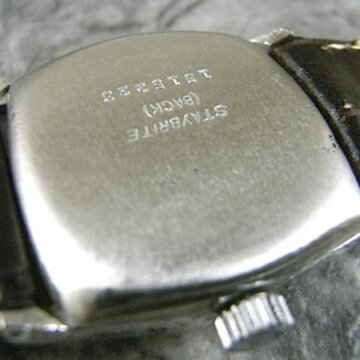 マルコーニ ロレックス ホーロー文字盤 スモセコ アールデコケース 1930年代 ROLEX/MARCONI 背面
