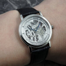 セイコー クレドール シグノ スケルトン GBBD985 手巻 PT950 コンプリートサービス済:画像6