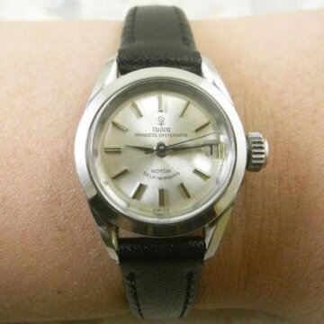 チュードル・TUDOR アンティーク レディース プリンセスオイスターデイト 希少 ツイストラグ 背面