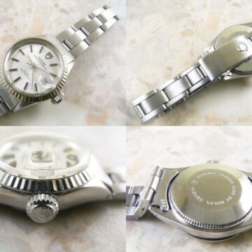 チュードル・TUDOR アンティーク レディース プリンセスオイスターデイト 側面 リューズ