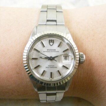 チュードル・TUDOR アンティーク レディース プリンセスオイスターデイト 背面