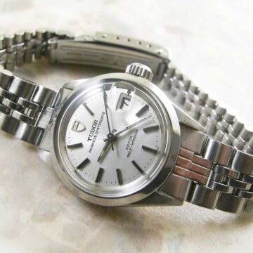 チュードル・TUDOR アンティーク レディース プリンセスオイスターデイト 正面全体