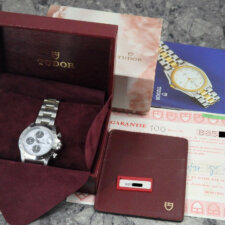 チュードル TUDOR チューダー クロノタイム 79280 希少 Small Block ホワイト ダイヤル 白文字盤 ヴィンテージ クロノグラフ:画像1