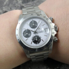 チュードル TUDOR チューダー クロノタイム 79280 希少 Small Block ホワイト ダイヤル 白文字盤 ヴィンテージ クロノグラフ:画像6