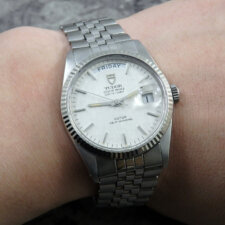 
                        TUDOR チューダー DATE+DAY デイトデイ 94614 希少 フェイス BOX・ギャラ付:画像6
                  