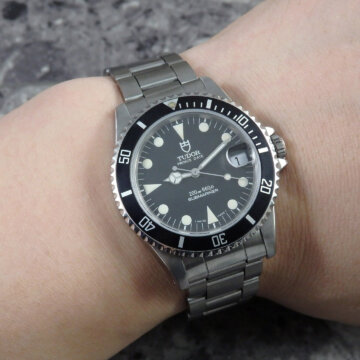 チューダー・TUDOR サブマリーナ 75190 プリンスデイト フチなしインデックス トリチウム 試着イメージ