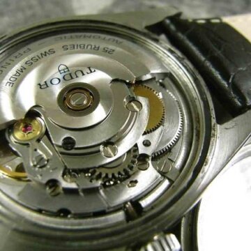 チュードル プリンス オイスターデイト 9050/0 希少 ガンメタ文字盤 背面