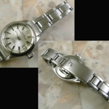 チュードル・TUDOR レディース アンティーク プリンセスオイスターデイト ROLEX純正ブレス 側面 リューズ