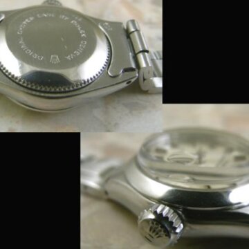 チュードル・TUDOR レディース アンティーク プリンセスオイスターデイト ROLEX純正ブレス 背面