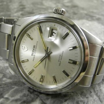 チュードル 7024/0 稀少 ジャンボケース プリンス オイスターデイト ROLEX20ミリリベットブレス 1970年式 正面全体