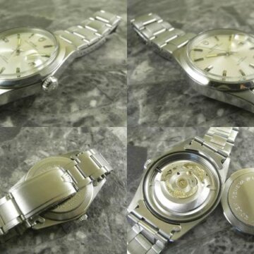 チュードル 7024/0 稀少 ジャンボケース プリンス オイスターデイト ROLEX20ミリリベットブレス 1970年式 側面 リューズ