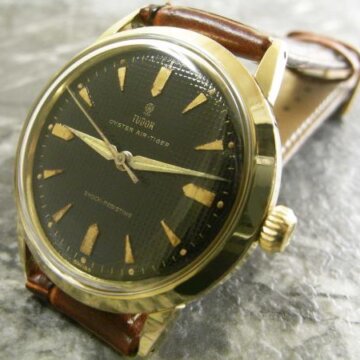 チュードル・TUDOR オイスター エアタイガー 希少ブラック・ワッフルダイヤル 正面全体