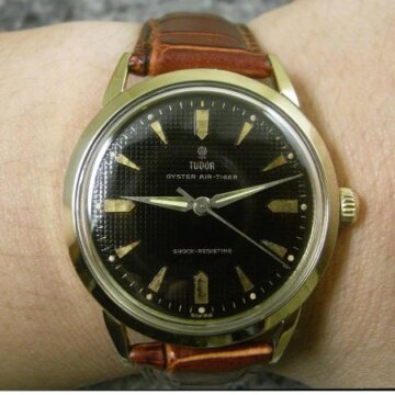 チュードル・TUDOR オイスター エアタイガー 希少ブラック・ワッフルダイヤル 背面